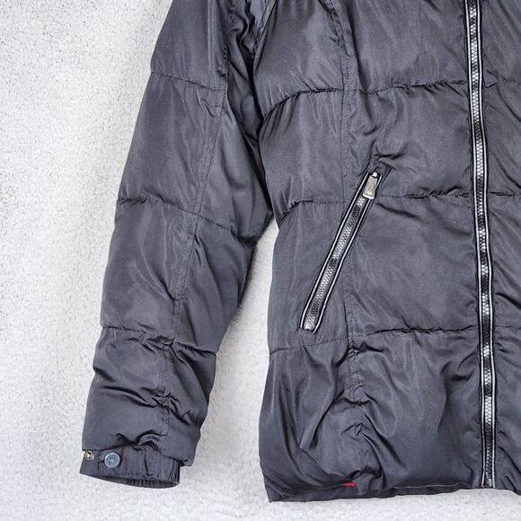 RAINFOREST Puffer Jacket Womens Large Black Softshell Lined Filled Zip Pockets - Picture 7 of 16